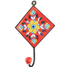 Yellow Flower Cetamic Tile Hook Online