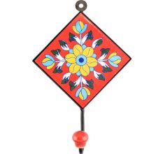 Yellow Flower Cetamic Tile Hook Online
