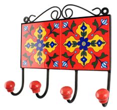 Yellow Flower Ceramic Tile Hook Online