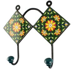 Sunflower Ceramic Tile Hook