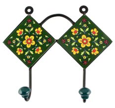 Yellow Tiny Flower CEramic Tile Hook