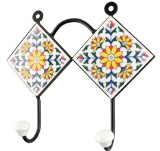 Sunflower Ceramic Tile Hook