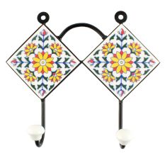 Sunflower Ceramic Tile Hook