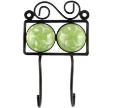 Lime Green Ceramic Tile Hook