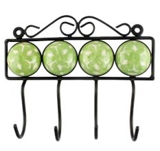 Lime Green Ceramic Tile Hook