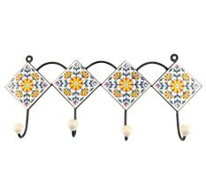 Sunflower Ceramic Tile Wall Hook Online