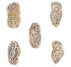 Set of 5 Piece New Mix Wooden Printing Blocks