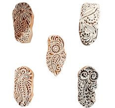 Set of 5 Piece New Mix Wooden Printing Blocks