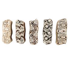 Set of 5 Piece New Mix Wooden Printing Blocks
