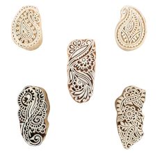 Set of 5 Piece New Mix Wooden Printing Blocks