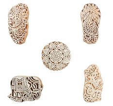 Set of 5 Piece New Mix Wooden Printing Blocks