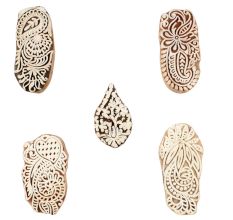 Set of 5 Piece New Mix Wooden Printing Blocks
