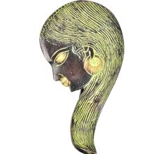 Brass Lady Face Door Knocker
