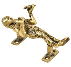 Brass Goddess with a Bird Door Handle