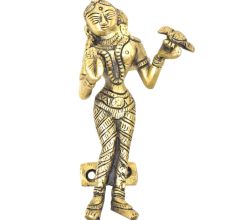 Brass Goddess with a Bird Door Handle