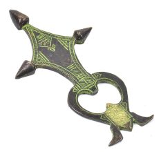 Patina Rich Brass Tribal Symbol Bottle Opener