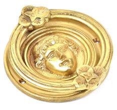 Golden Handmade Roman Design Door Knocker
