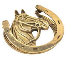Handmade Brass Horse Shoe Door Knocker