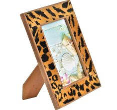 Leopard Print Background Magnetic Photo Frame