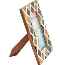 Rustic Diamond Designer Wood Photo Frame