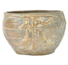 Handcrafted Wired Design Brass Prayer Or Storage Bowl
