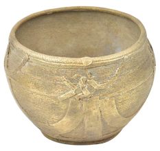 Indian Tribal Handmade Wired Design Brass Bowl