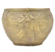 Indian Tribal Handmade Wired Design Brass Bowl