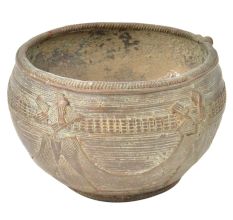 Rustic Style Brass Sacred Religious Offering Bowl