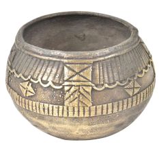 Etched Design Tribal Brass Bowl Or RIce Measure Bowl