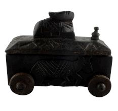 Old Nandi Wooden Box For Storing Spices