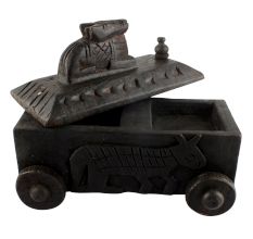 Old Nandi Wooden Spice Box