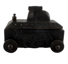 Old Nandi Wooden Spice Box