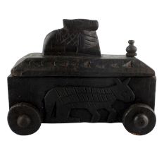 Old Nandi Wooden Spice Box