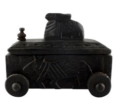 Hand Made Old Decorative Nandi Wooden Box