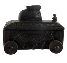 Hand Made Old Decorative Nandi Wooden Box