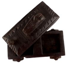 Handcrafted Old Nandi Wooden Box For Storage