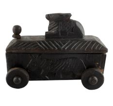 Vintage Handcrafted Old Nandi Wooden Spice Box Highly Collectible