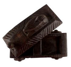 Vintage Handcrafted Old Nandi Wooden Spice Box Highly Collectible