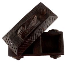 Decorative Nandi Wooden Box Old Collectable