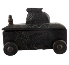 Nandi Wooden Spice Box Indian Handicraft