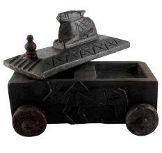 Decorative Nandi Wooden Box Indian Handicraft