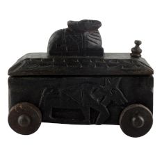 Nandi Wooden Box South Indian Spice Box