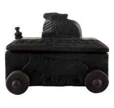 Nandi Wooden Box South Indian Spice Box