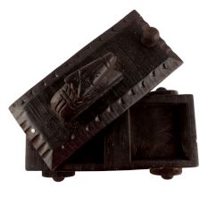 Decorative Nandi Wooden Box South Indian Spice Box