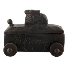 Nandi Wooden Box Masala Dabba Spice Box