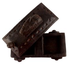 Nandi Wooden Box Masala Dabba Spice Box