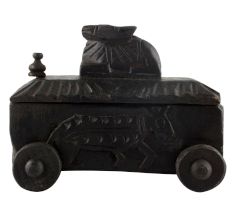 Nandi Wooden Spice Box Masala Dabba Spice Box