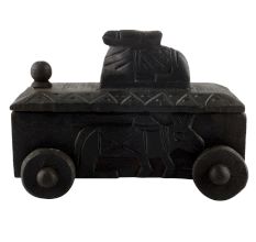 Decorative Nandi Wooden Box Masala Dabba Spice Box