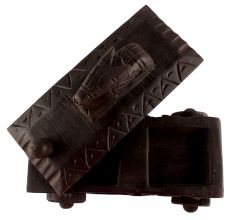 Decorative Nandi Wooden Box Masala Dabba Spice Box