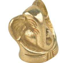 Brass Sitting Ganesha Figurine